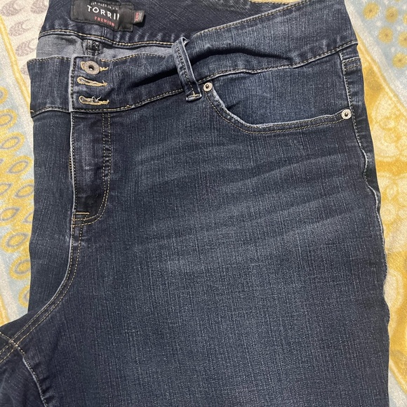 Torrid Dark Blue Jeggings - Picture 1 of 2